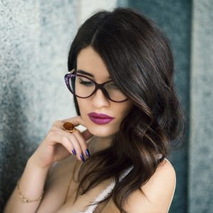 Pretty Girl with Glasses